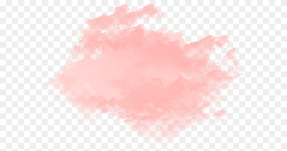 Ftestickers Mist Cloud Pink Watercolor Paint, Stain Free Transparent Png