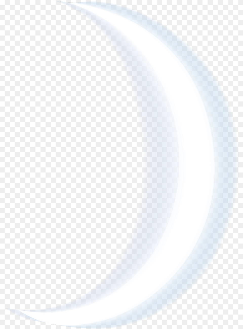 Ftestickers Moon Crescent White Glowing Luminous White Crescent Moon Astronomy, Nature, Night, Outdoors Free Transparent Png