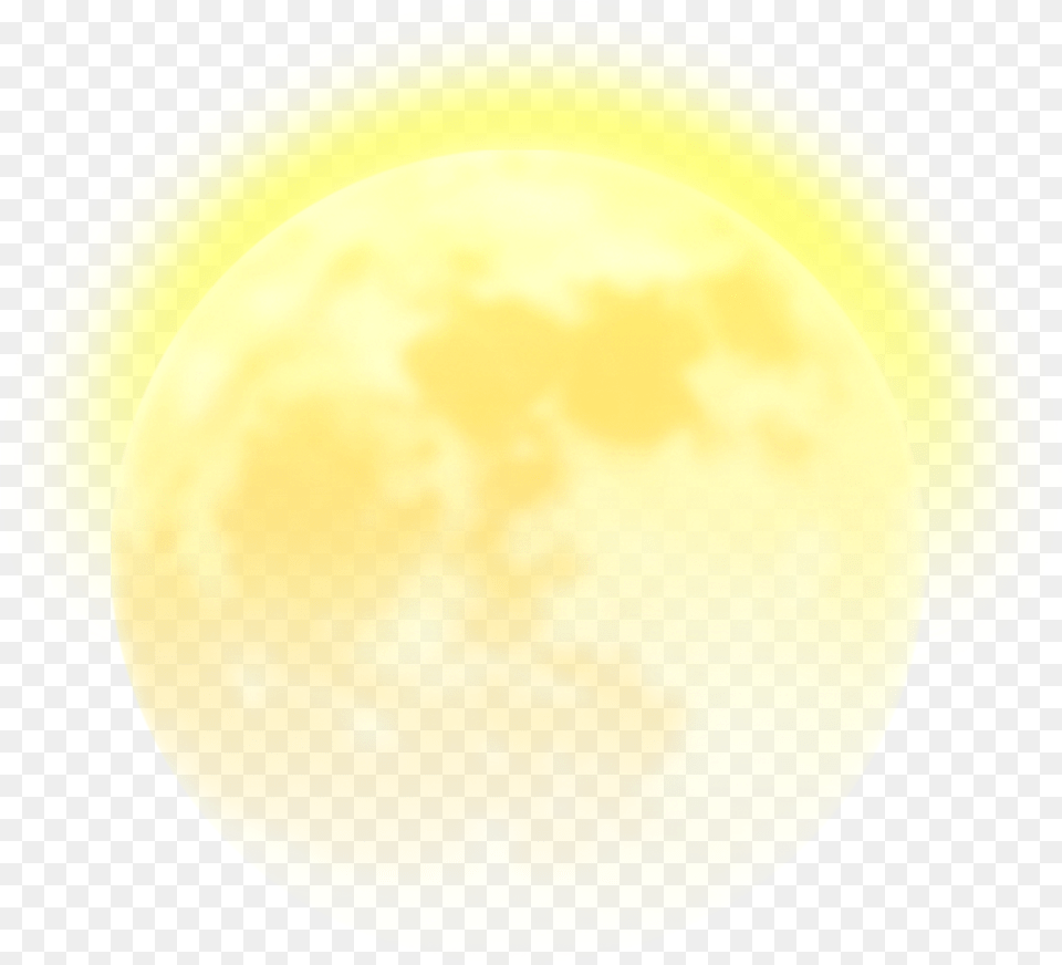 Ftestickers Moon Yellow Glowing Picsart Photo Studio, Nature, Outdoors, Sky, Sphere Png Image