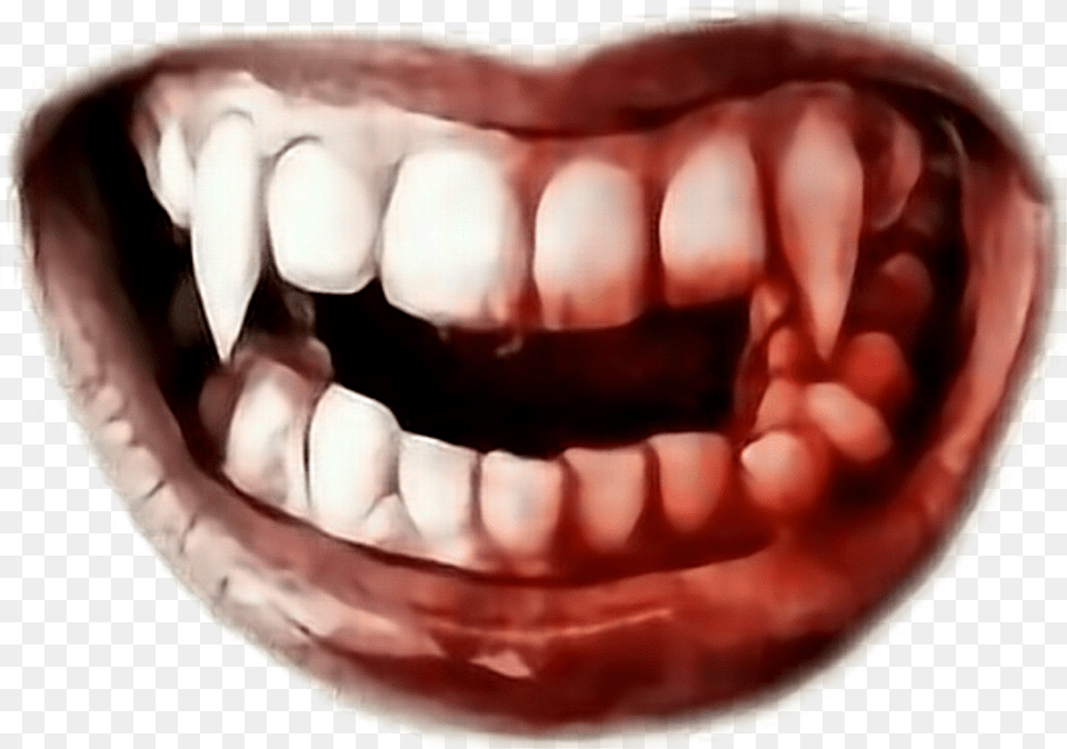 Ftestickers Mouth Teeth Bloody Filter Overlay Creepy Mouth, Body Part, Person, Baby, Head Png Image