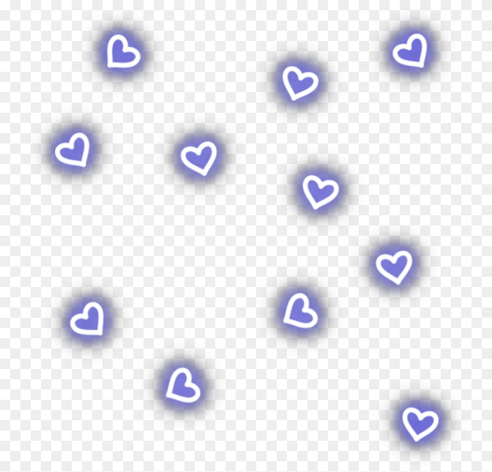 Ftestickers Overlay Hearts Light Neon Blue Kawaii Hearts, Text, Electronics, Mobile Phone, Phone Free Transparent Png