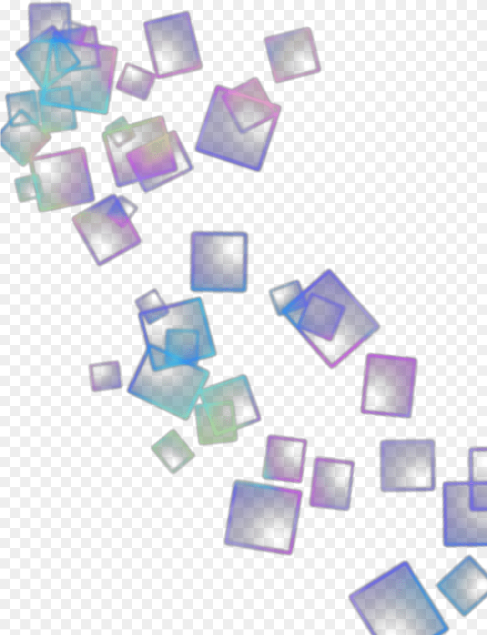 Ftestickers Overlay Squares Holographic Aesthetic Graphic Design, Art, Purple Png