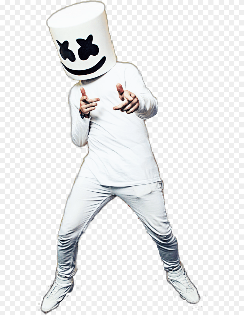 Ftestickers People Dj Marshmello Dance Logo Dj Marshmello, Sleeve, Clothing, Person, Long Sleeve Png Image