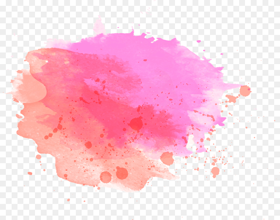 Ftestickers Pink Paintstickers Watercolor Paint Spot Pink Watercolor Splash, Stain, Mineral, Flower, Plant Free Png
