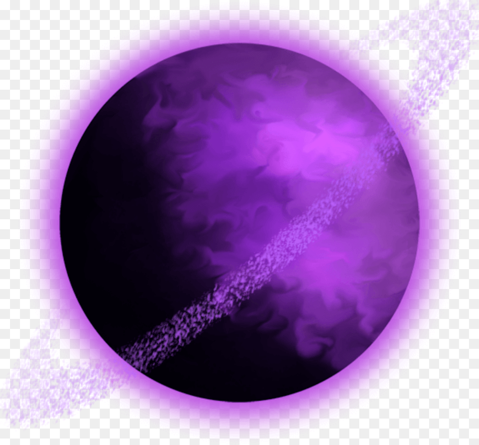 Ftestickers Planet Purple Circle, Lighting Free Transparent Png