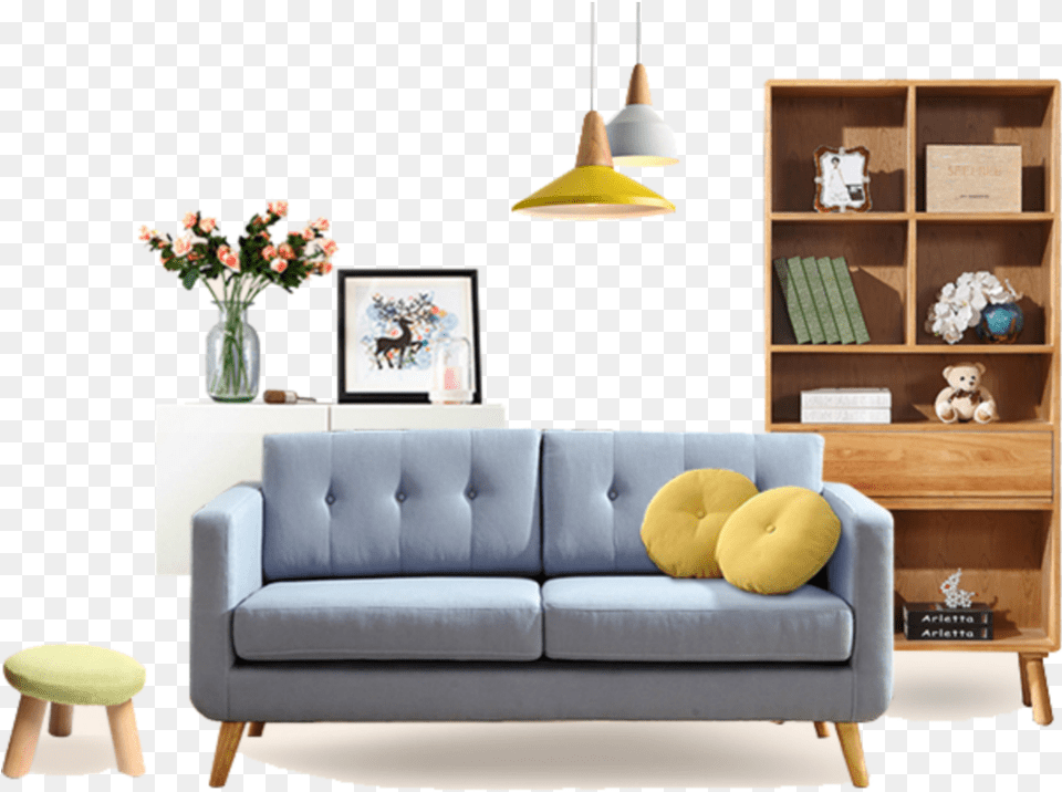 Ftestickers Room Livingroom Furniture Sofa Table Home And Furniture, Architecture, Building, Couch, Living Room Png Image