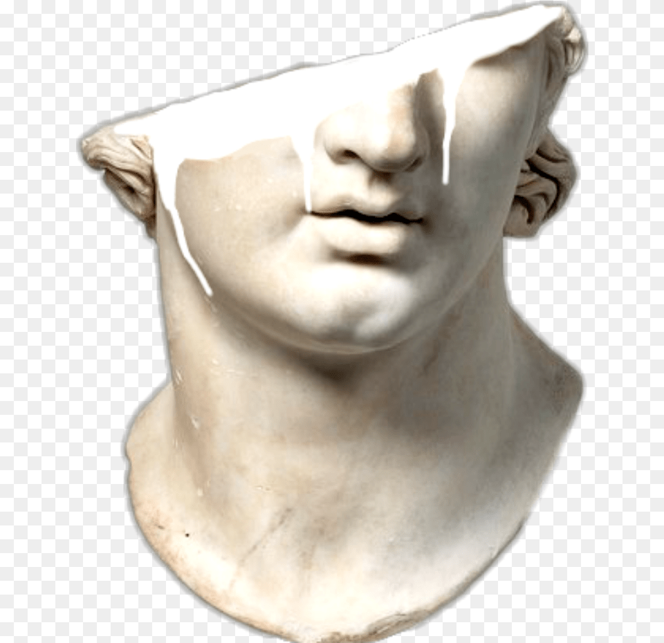 Ftestickers Sculpture Aesthetic Head, Art, Person, Baby, Face Free Png Download