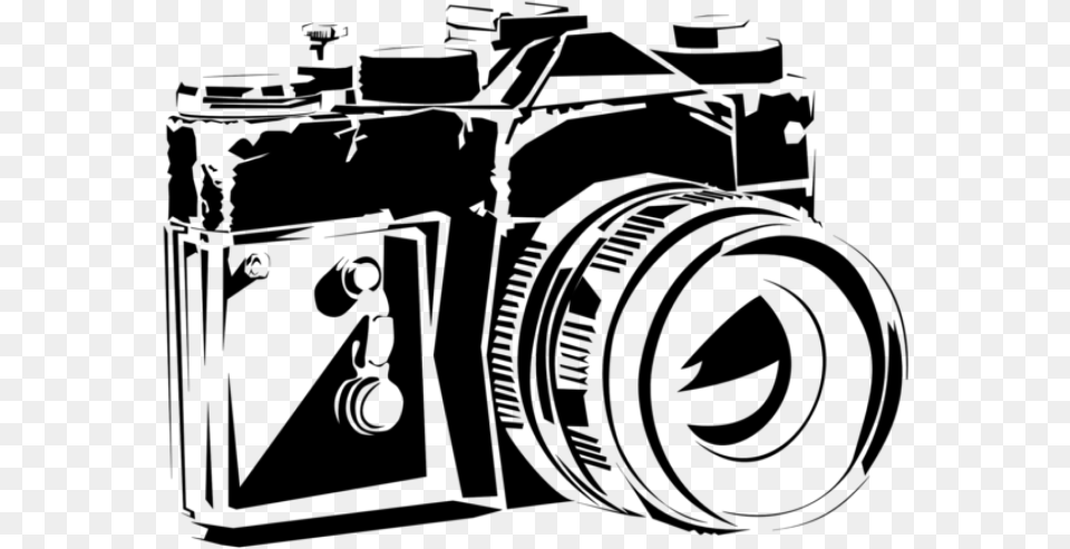 Ftestickers Sketch Stencil Camera Blackandwhite Camera Stencil, Gray Png Image