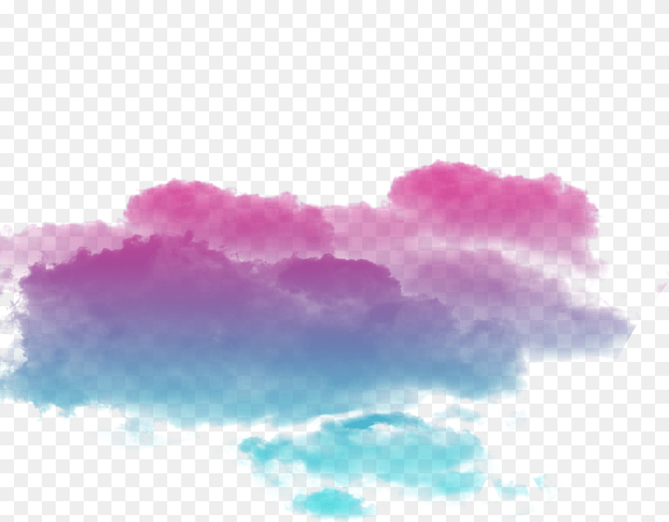 Ftestickers Sky Clouds Colorful Colorful Cloud, Purple, Silhouette, Nature, Outdoors Free Transparent Png