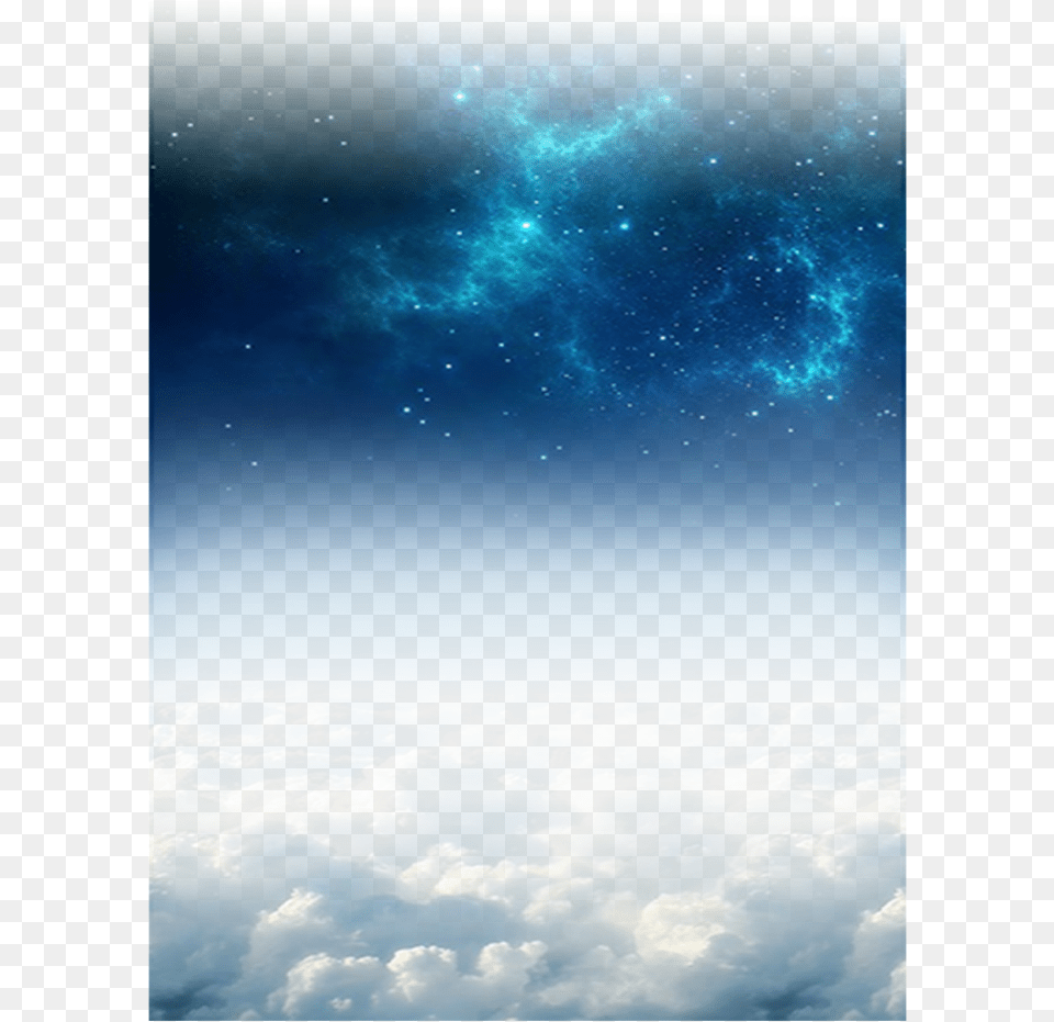 Ftestickers Sky Space Clouds Bluesky Clouds And Space Clip Art, Nature, Outdoors, Night, Astronomy Png