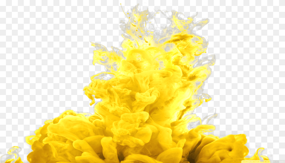 Ftestickers Smoke Coloredsmoke Yellow Stony Coral, Plant, Pollen, Flower, Petal Png