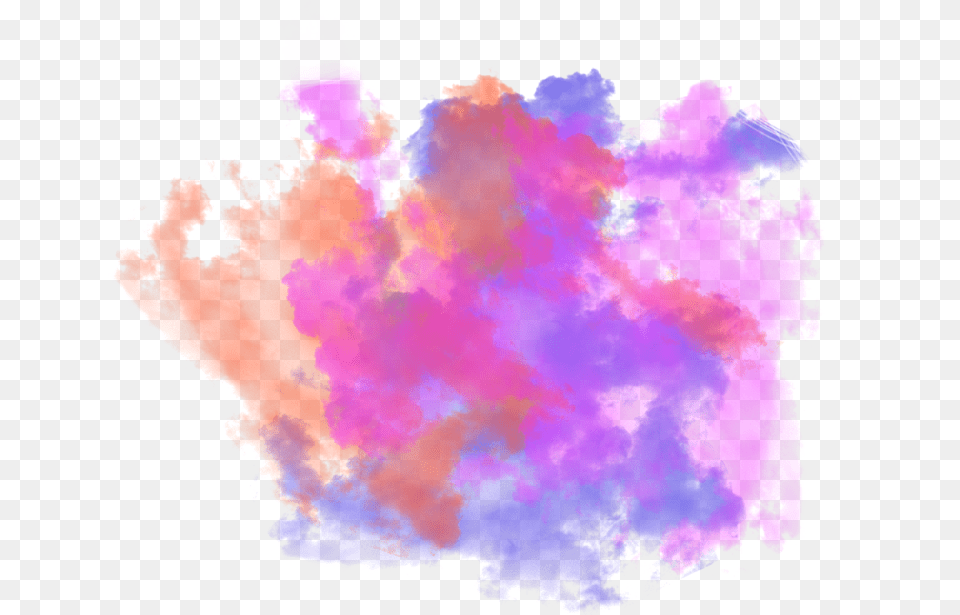 Ftestickers Smoke Mist Clouds Aesthetic Colorful Watercolor Paint, Purple, Person Png