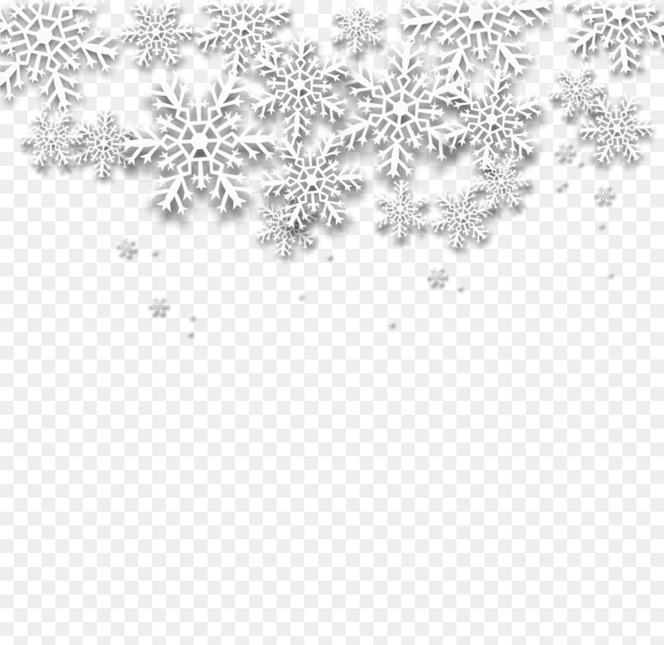 Ftestickers Snow Snowflakes Border Aesthetic Transparent, Nature, Outdoors, Pattern, Art Png Image