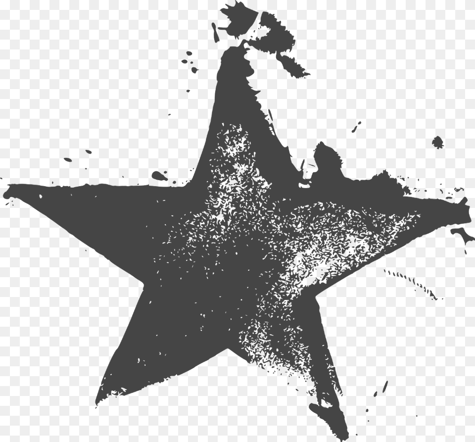 Ftestickers Star Grunge Paint Drops Splash Stamp Transparent Background Star Grunge, Symbol, Star Symbol, Adult, Wedding Free Png Download