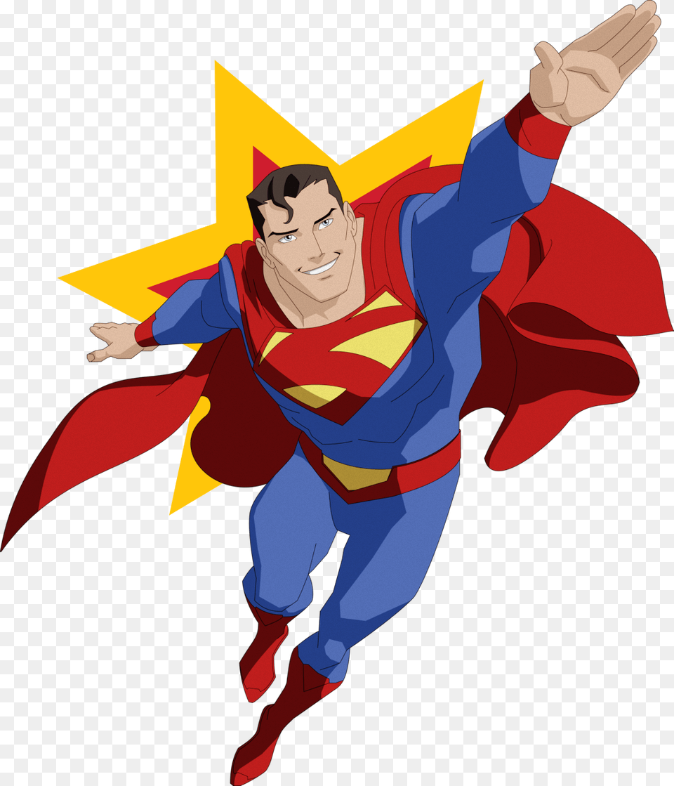 Ftestickers Superhero Superman Dc Comics Superherostickers Superman Clipart, Baby, Person, Book, Clothing Png Image