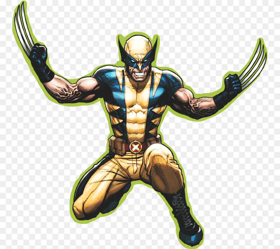 Ftestickers Superheroes Xmen Wolverine Logan Superhero Wolverine, Adult, Male, Man, Person Free Png