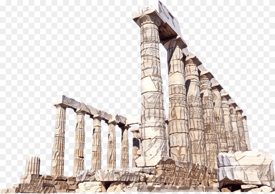 Ftestickers Temple Poseidon Architecture Columnsfreetoedit, Building, Ruins, Pillar, Shrine Free Png