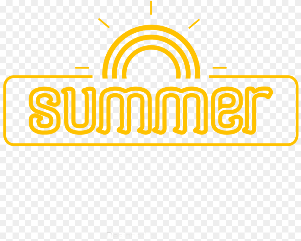 Ftestickers Text Typography Wordart Summer Cute Summer Word Yellow, Logo Png