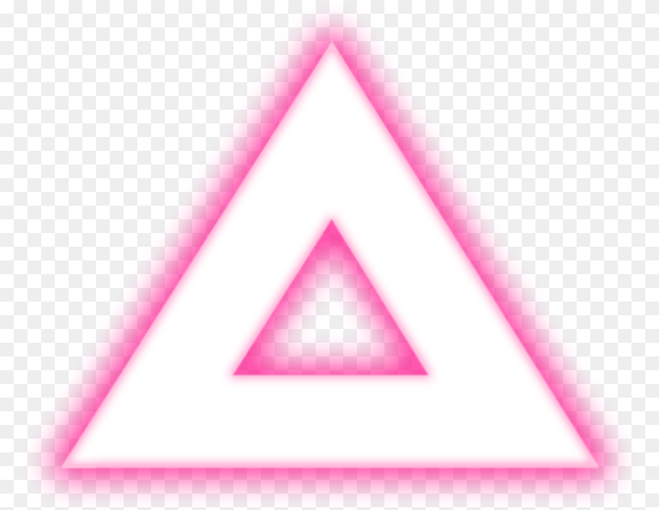 Ftestickers Triangle Shape Figure Neon Triangle, Symbol Png