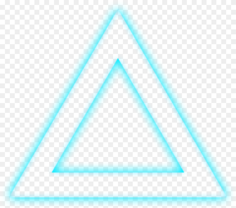 Ftestickers Triangle Glow Neon Triangle, Symbol Free Transparent Png