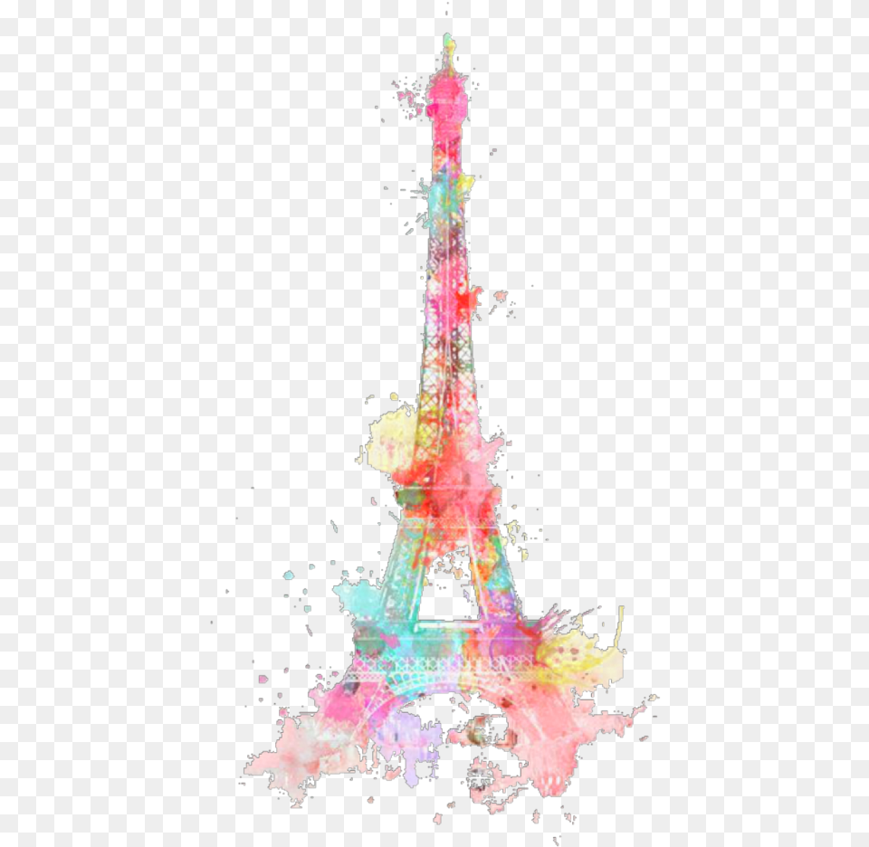Ftestickers Watercolor Eiffeltower Paris Colorful Freet Anna And The French Kiss Quotes, Adult, Wedding, Person, Female Png