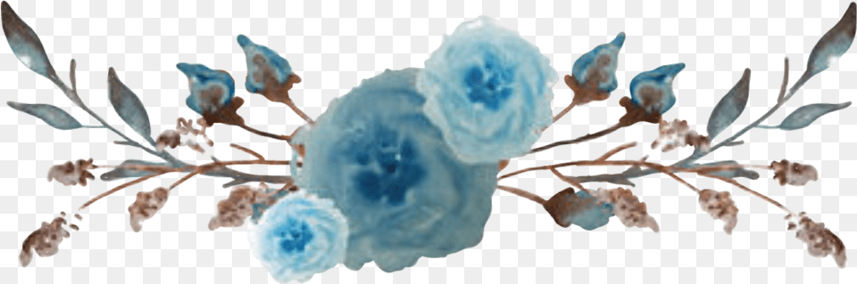 Ftestickers Watercolor Flowers Flowerswag Blue Watercolor Blue Flowers, Art, Graphics, Ice, Flower Free Transparent Png