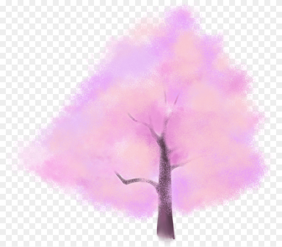 Ftestickers Watercolor Painting Tree Colorful Still Life, Plant, Purple, Flower, Outdoors Free Png Download