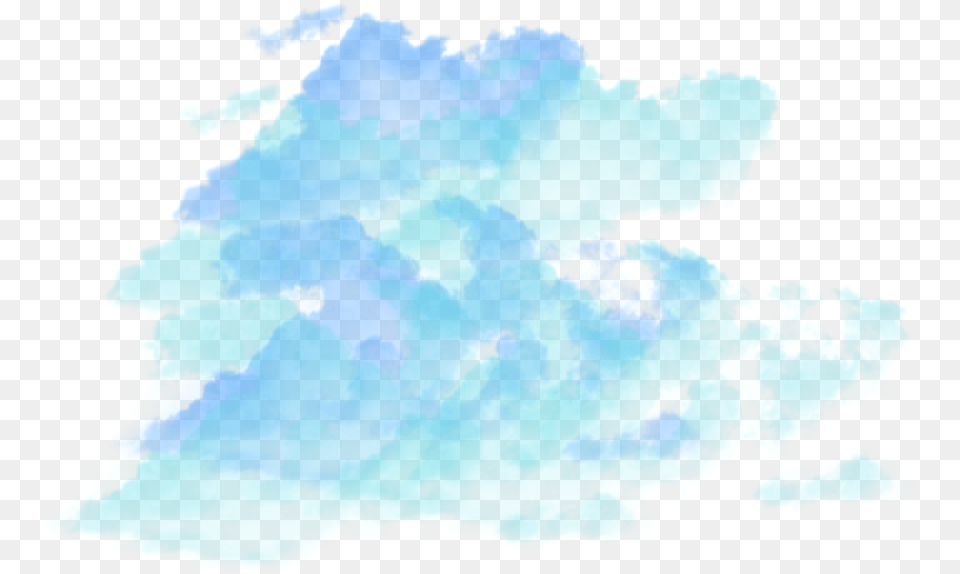Ftestickers Watercolor Sky Clouds Coloredclouds Teal Pink Clouds, Outdoors, Land, Nature, Cloud Free Png Download