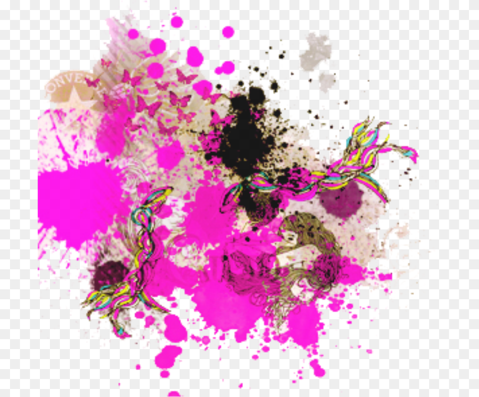 Ftestickers Watercolor Splatter Graffiti Graffitiart, Art, Graphics, Purple, Floral Design Png