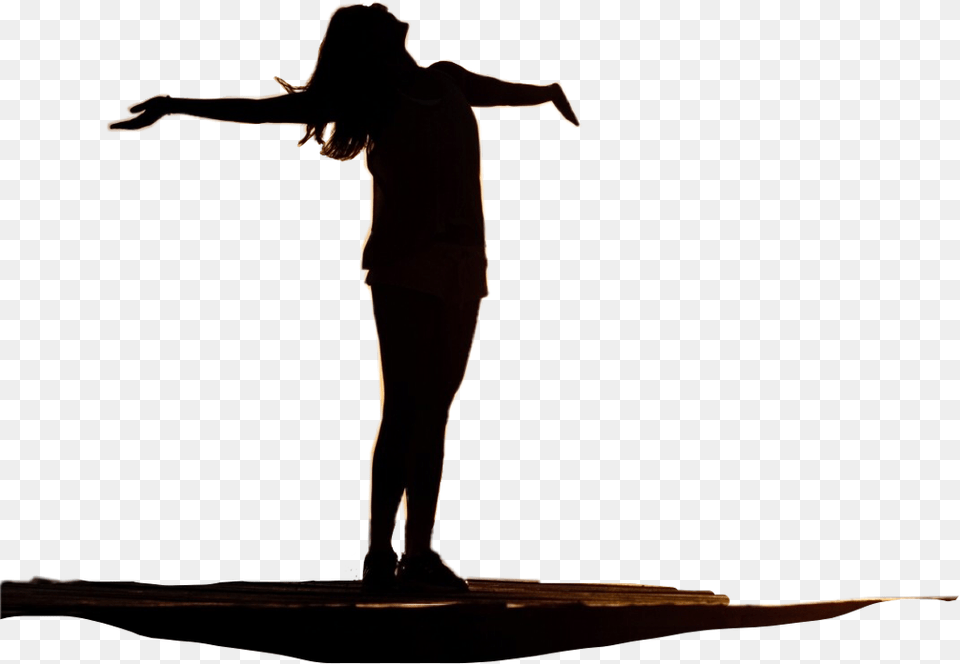 Ftestickers Womanhappyfreedom Silhouette Freetoedit Woman Freedom Silhouette, Adult, Female, Person, Performer Free Png Download