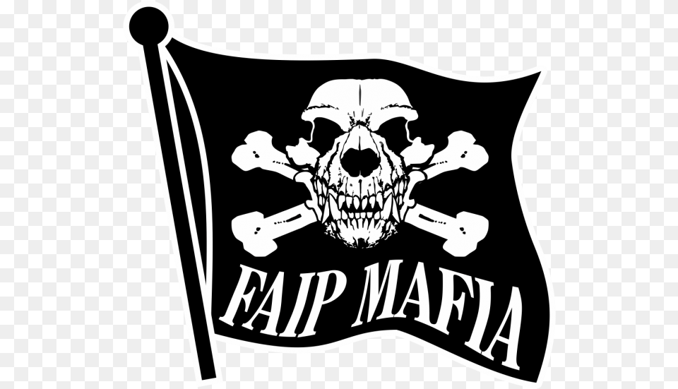 Fts Wolf Skull Flag, Person, Pirate, Stencil, Emblem Free Transparent Png