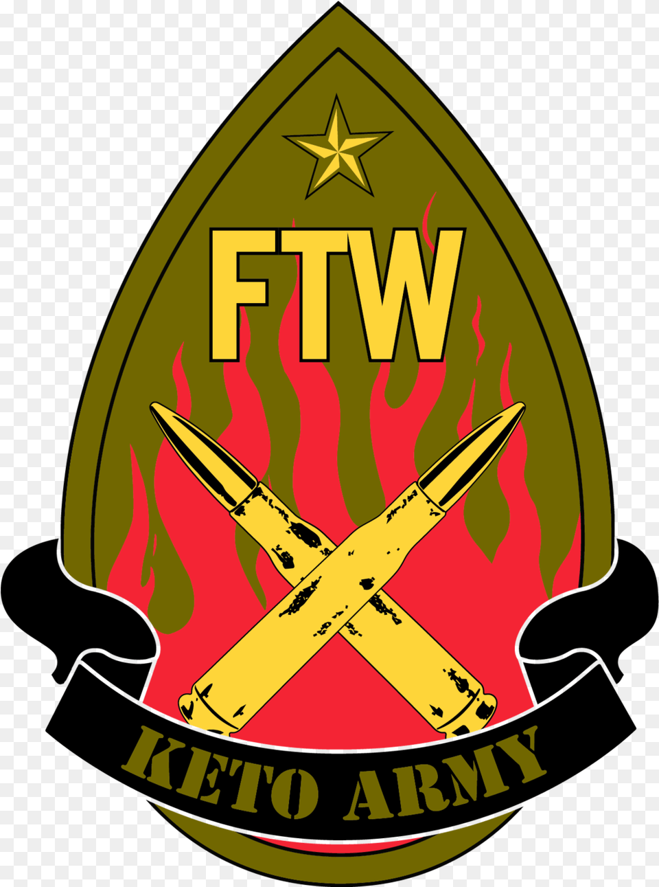 Ftw Keto Army U2014 Fire Team Whiskey, Badge, Logo, Symbol, Emblem Free Transparent Png