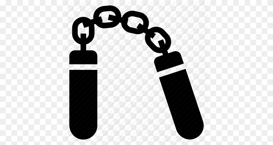 Fu Karate Kung Ninja Nunchucks Shaolin Weapon Icon, Accessories Free Png