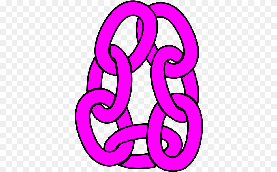 Fuchsia Circle Chain Clip Art Clip Art, Knot, Symbol Free Transparent Png