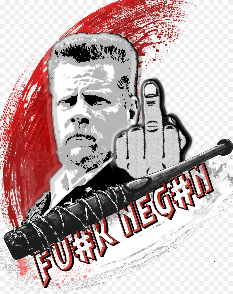 Fuck Negan Abraham, Person, People, Adult, Man Free Transparent Png