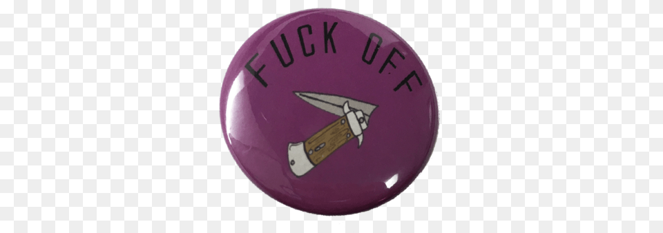 Fuck Off Button Purple Button, Badge, Logo, Symbol, Plate Png