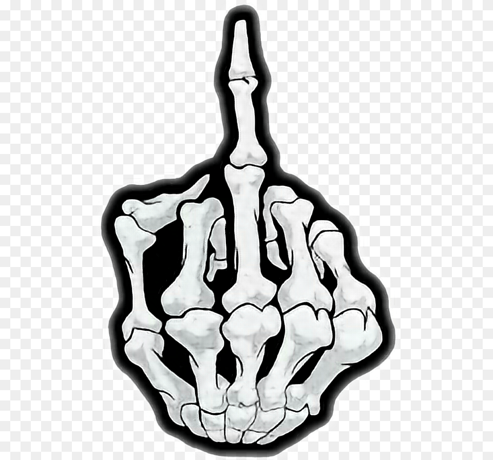 Fuck You Fuck You Skeleton Hand, Person Free Transparent Png
