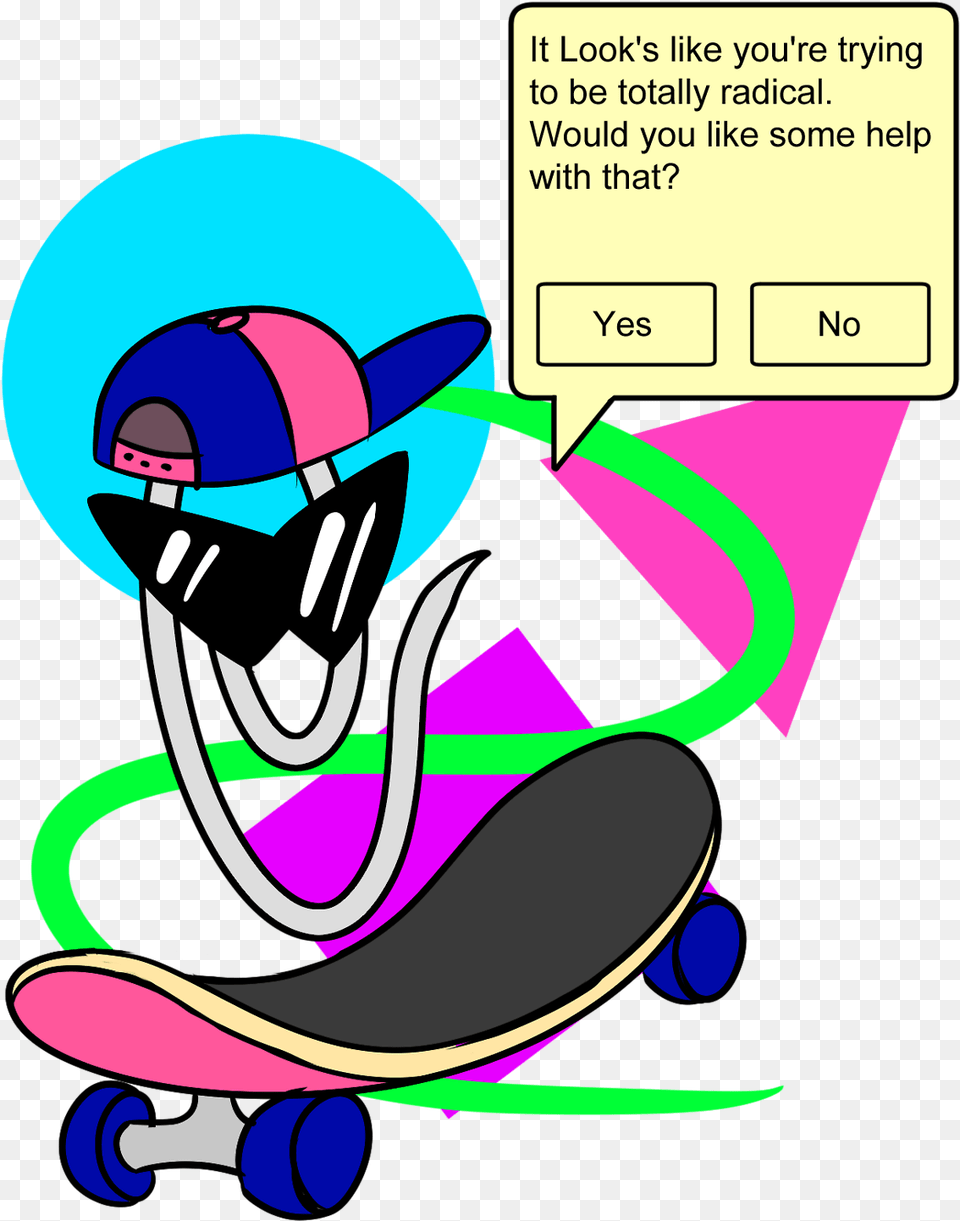 Fuck You I Drew Hip 90s Clippy, Skateboard, Nature, Outdoors, Snow Png Image