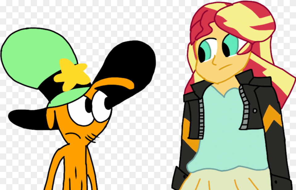 Fuck You Spoofers People Ship This Safe Stupid Wander And Sunset Shimmer, Baby, Person, Cartoon, Face Png Image