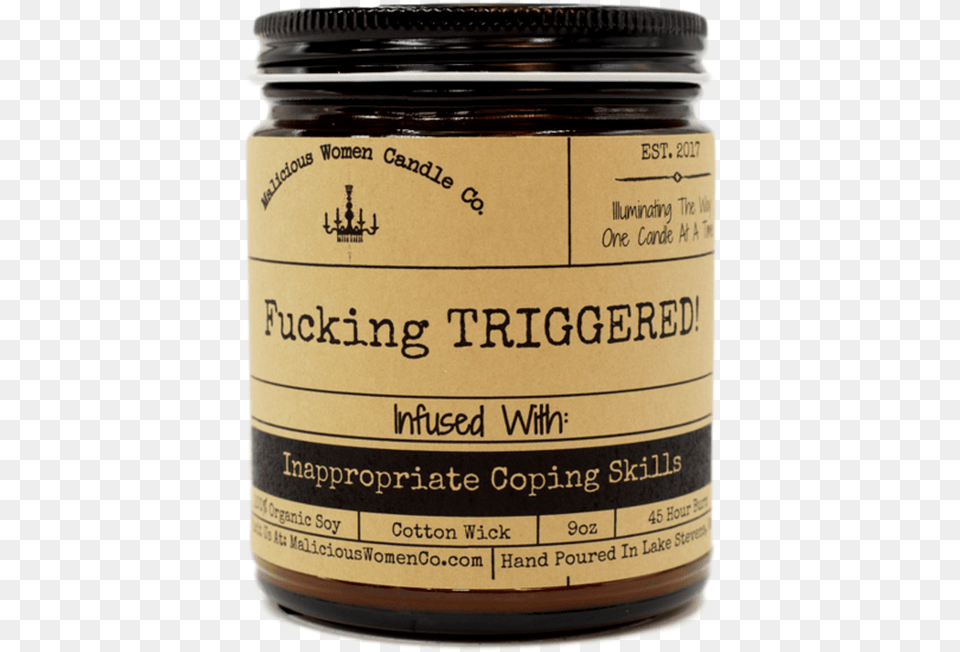 Fucking Triggered Meeting Candle, Jar, Food, Can, Tin Png Image