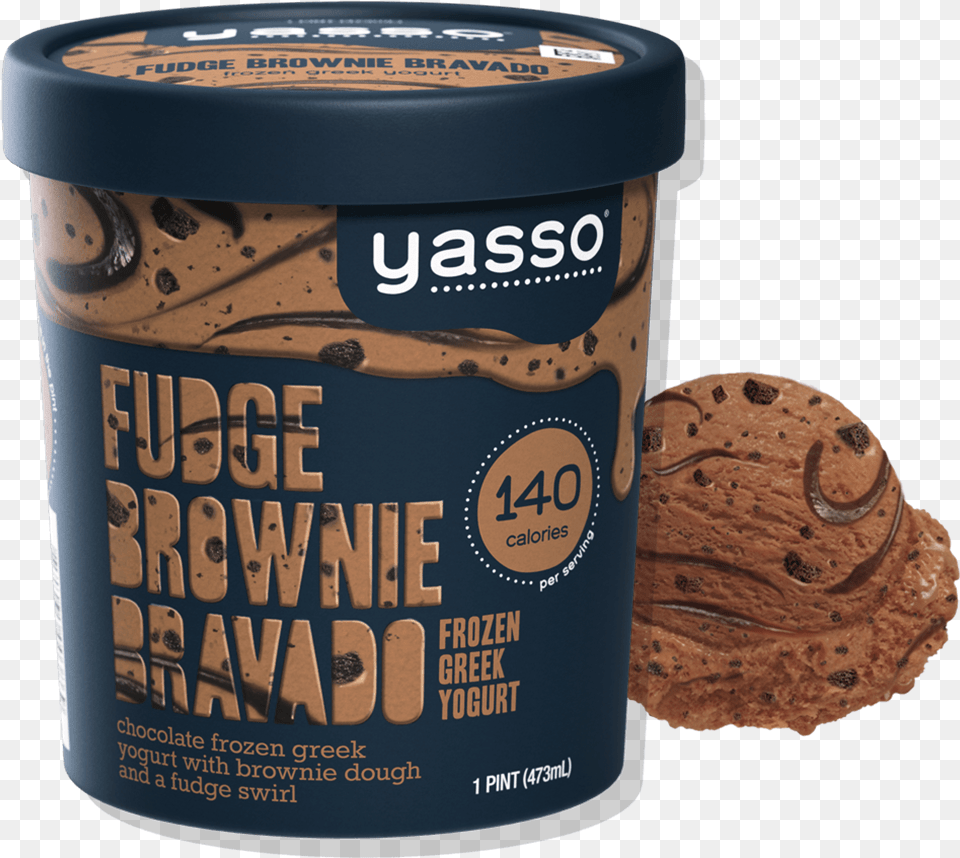 Fudge Brownie Bravado Chocolate, Dessert, Cocoa, Cream, Ice Cream Free Transparent Png