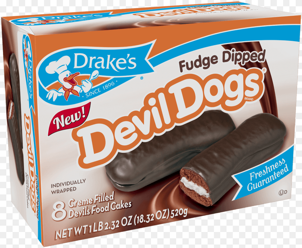 Fudge Dipped Devil Dogs, Cocoa, Dessert, Food, Sweets Png Image