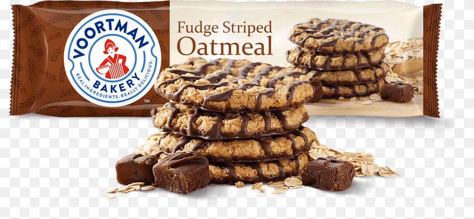 Fudge Striped Oatmeal Voortman Fudge Striped Oatmeal Cookies, Chocolate, Dessert, Food, Sweets Free Png