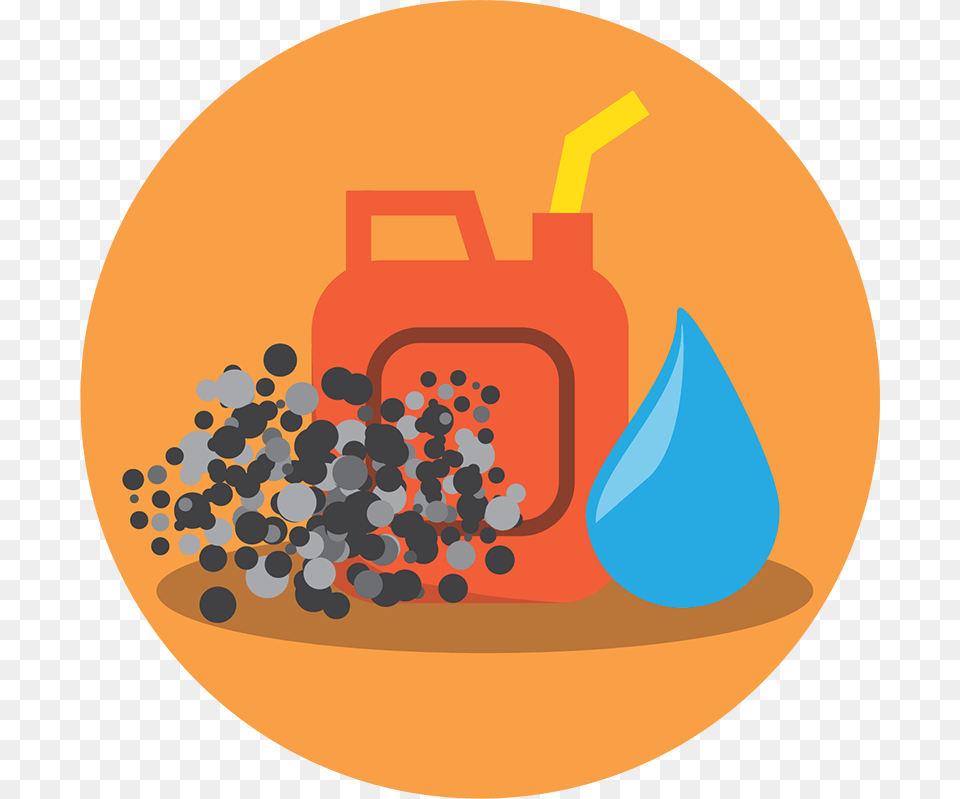 Fuel Oil Container Exhaust Particles And A Water Illustration Free Png Download