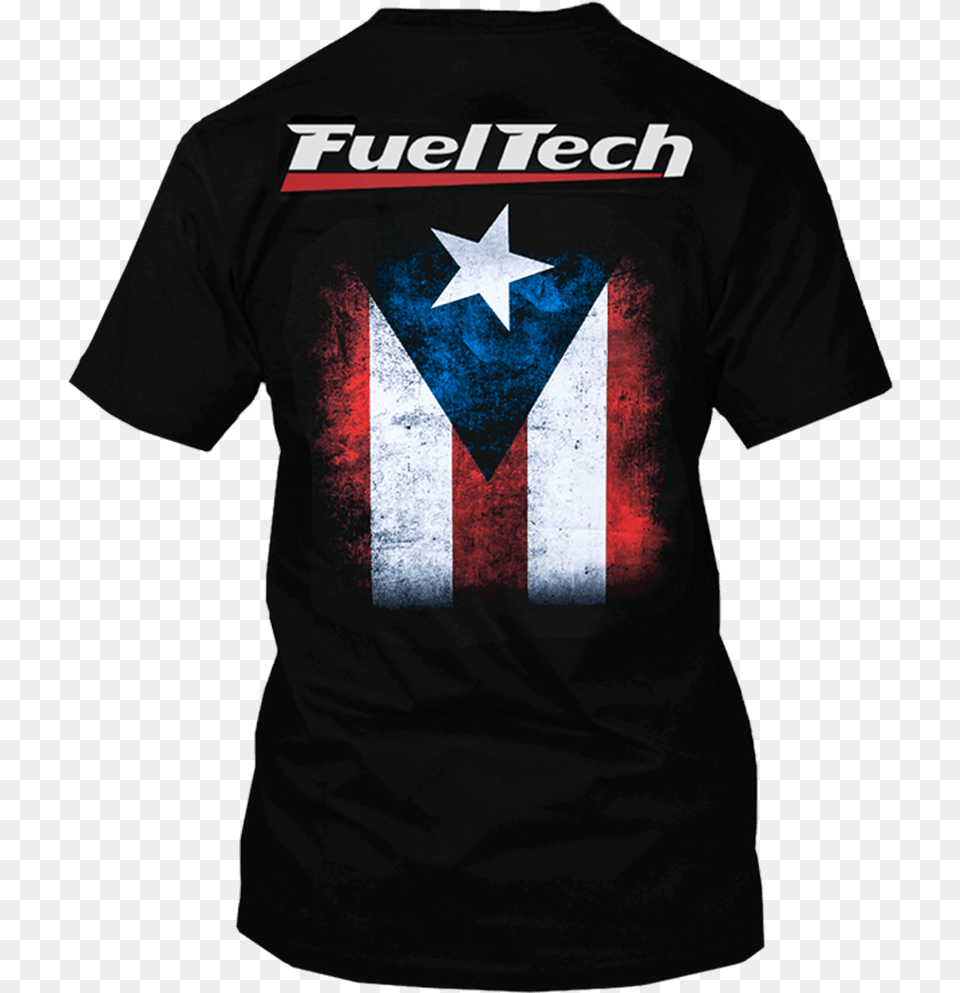 Fueltech Puerto Rico Flag T Shirt Fuel Tech, Clothing, T-shirt Png Image