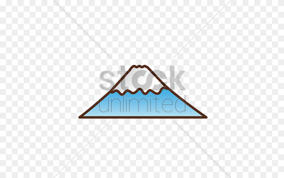 Fuji Mountain Vector Triangle, Outdoors, Nature Png Image