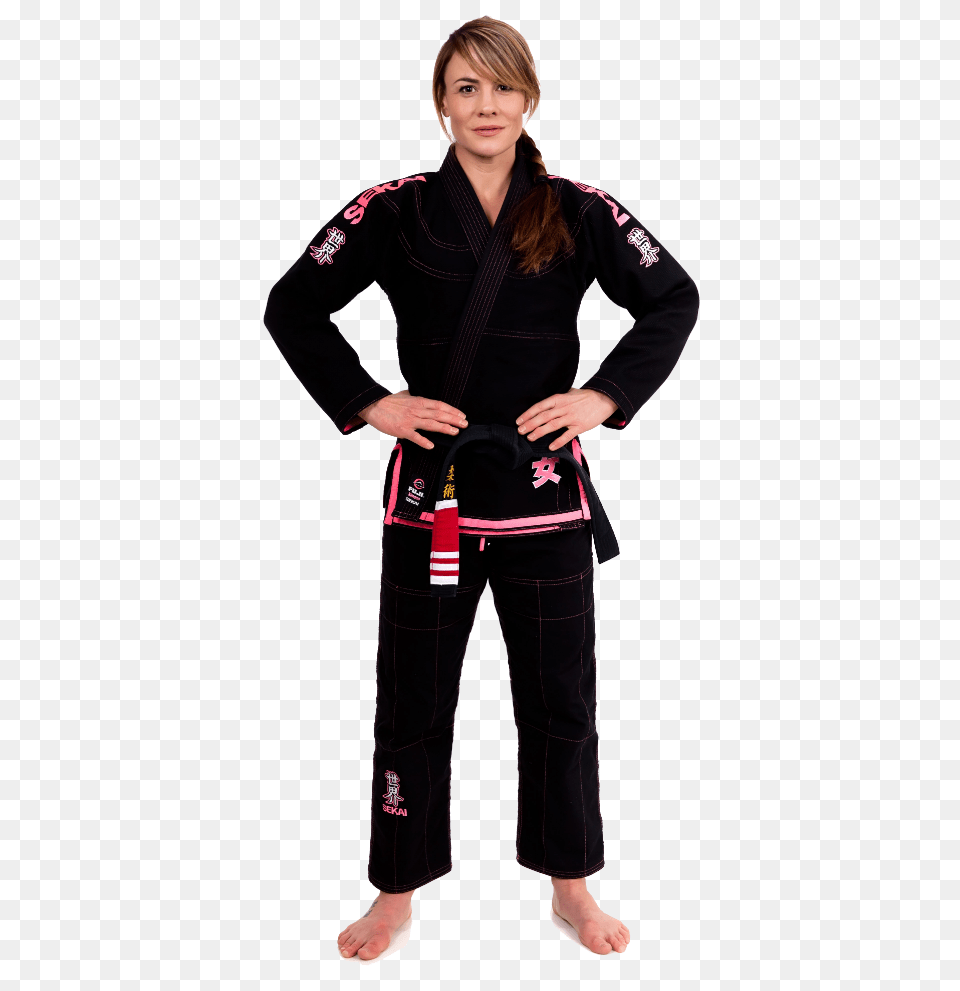 Fuji Sports Sekai Womens Bjj Gi Blackpink, Formal Wear, Fashion, Person, Clothing Free Png