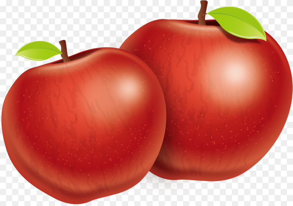 Fuji Vector Apples Hq Image Vector Apples, Apple, Food, Fruit, Plant Free Transparent Png