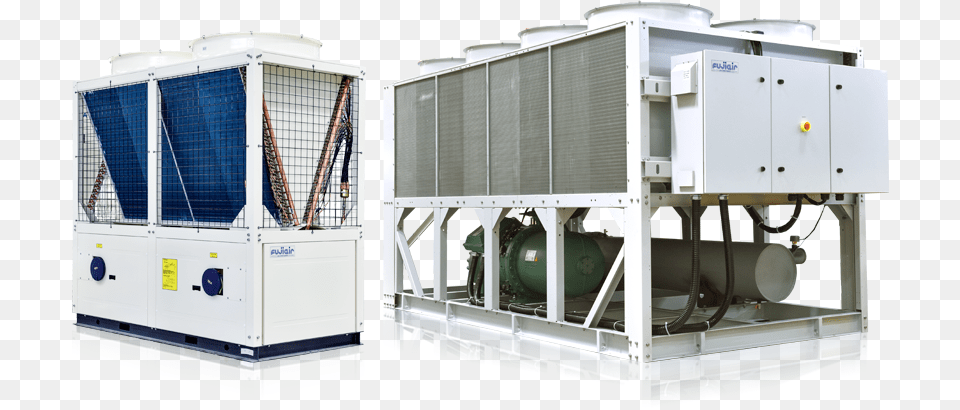 Fujiair Air Conditioner Chiller, Machine, Electrical Device Png Image