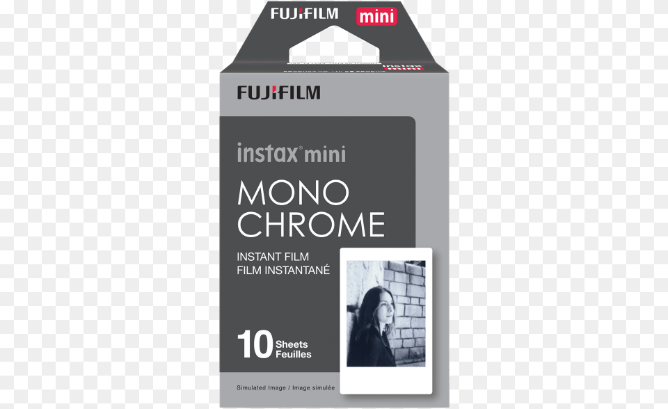 Fujifilm Instax Mini Instant Film Monochrome Fujifilm Instax Share Sp, Advertisement, Poster, Adult, Female Png Image